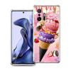 Transparent Phone Case for Xiaomi Mi 14 13 12 11 Ultra 13T 12T 11T Poco X3 NFC F3 F6 Pro Lite Soft TPU Shell Ice Cream Pattern