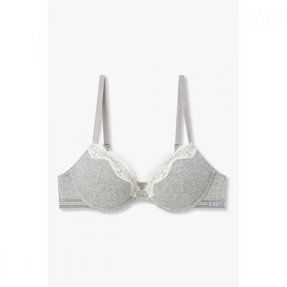 Emporio Armani Women S Knitted puSh Up Bra Natural 086185514 75A