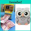Pote Digital Moderno de Plástico com Design de Animal Coruja para Poupar Dinheiro para Presentes