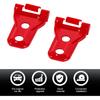 Hoolcar Engine Hood Hinge Cover Exterior Decoration Accessories for 2018-2024 2025 Jeep Wrangler JL JLU & Gladiator JT, Red