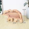 Alphabet Wooden & Acrylic Piggy Bank for Kids - Transparent Animal Design
