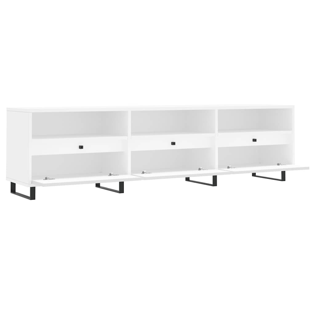 TV Cabinet White 150 x 30 x 44.5 cm Engineered Wood