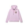 Basic Cartoon Pattern Logo Casual Pullover Knit Hoodie Women Hoodies Vanilla-Purple F11W238203F-VT