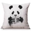 Pandas Wearing Hats Special Decorative Cushion Cover Funny Boxer Clown Cute Panda Nursery Art Room Decoration Chair Pillowcases