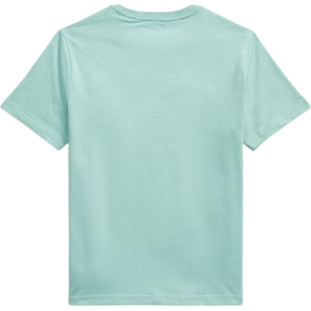 Polo Ralph Lauren Cotton Knit Crew Neck Embroidered Pony Logo Short Sleeve T-Shirt Kids tops Cerulean-Green 323832904-506