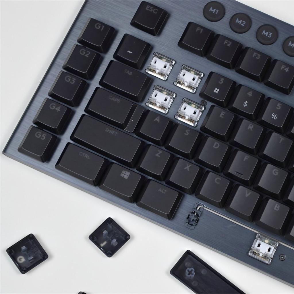Vhodné pro mechanickou klávesnici Logitech G913 G913TKL G915 G813 G815, klávesy, US a evropské verze, průhledné klávesy