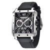 Pagani Design Made In Seiko Quartz Monaco Water Stainless Steel Rubber Sapphire Business Dress PAGANI DESIGN Men's Watch, Japan, Movement,