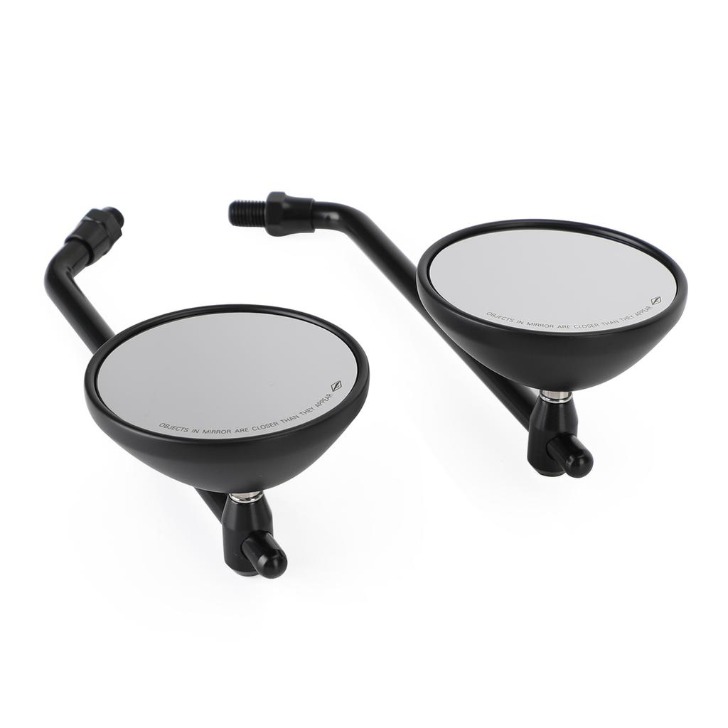 Mirror 3" Round Universal Black For Cafe Classic Bobber Chopper Custom Tracker