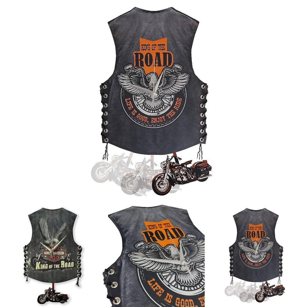 Motorradweste Holz Wanduhr Harley Pendeluhr Für Schlafzimmer Und Arbeitszimmer