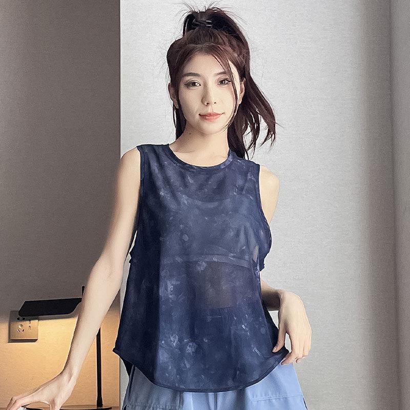 Damski zestaw do biegania i jogi 2025 szybkoschnący: Letnia kamizelka pulowerowa ze spodenkami