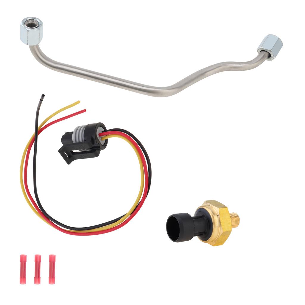 Exhaust Back Pressure Tube Sensor  Fit for 3C3Z9D477BA 598-113 1840078C1,With Wire Kit Fit And1 Pair of Gloves