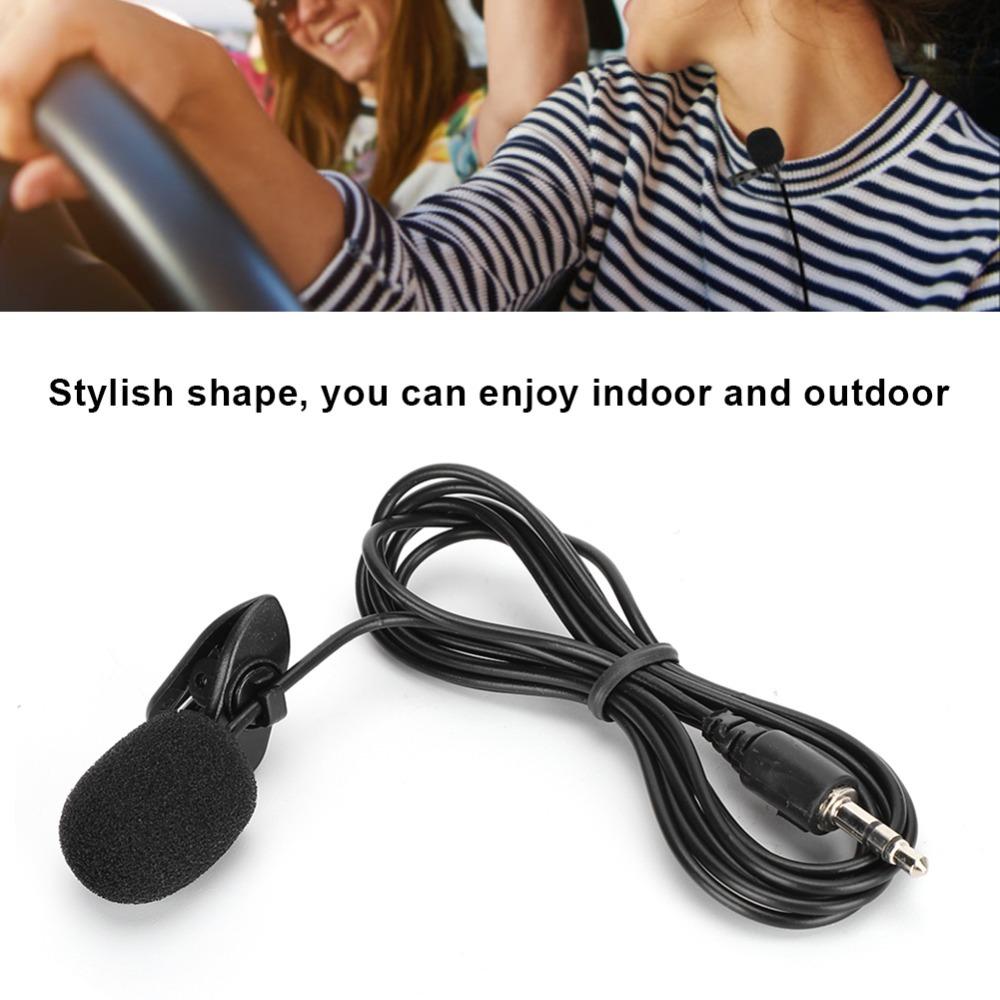 Black Wired Microphone Mini Amplified Microphone Durable Clip Microphone Reporter