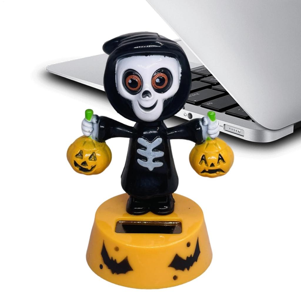 Solar Powered Dancing Figure, Car Swing Dance Toy - Halloween Anime Dashboard Decor for