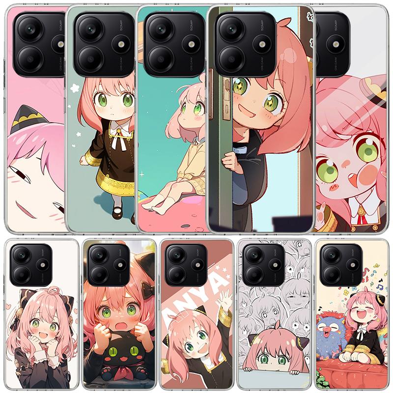 S-Spy Family Anya Phone Case For Xiaomi Redmi Note 15 14 14S 13 12S 12 Pro Plus 11S 11 11T 11E 10S 10 + Soft TPU Back Cover Redm