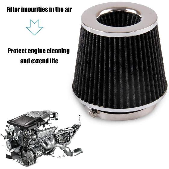 RYANSTAR Universal Clamp-On Air Intake Filter,3 In /3.5 In /4 In Three Different Sizes, Round Tapered High Performance, Washable, Replacement Air
