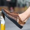 Fashion Summer Brand Men Shoes Fashion Hand-woven Men Sandals 2025 Comfy Breathable Men Casual Shoes Outdoor Light Beach Sandals Shoes