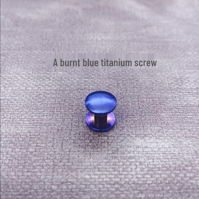 Pure Titanium Small Screws & 9x6mm Pin Belt Buckles - Rust-Resistant Accessory