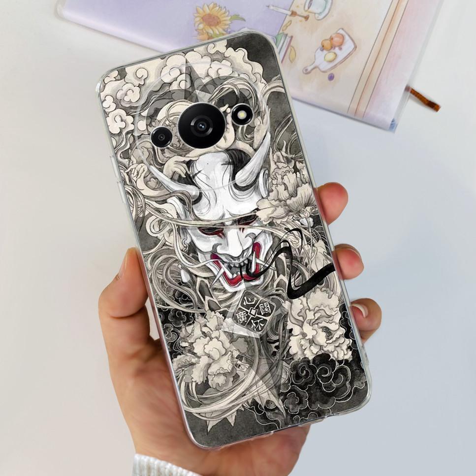For Xiaomi Redmi A3 4G Case Fashion Girl Cartoon Print Soft Silicone Back Cover For Redmi A3 6.71" Shockproof Phone Case Funda