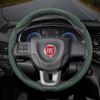Suitable for Fiat Anti-Slip Buckle Segmented Suede Steering Wheel Cover Suitable for 500 Grande Punto Evo 169 Ducato Bravo Tipo Linea Albea Panda 124