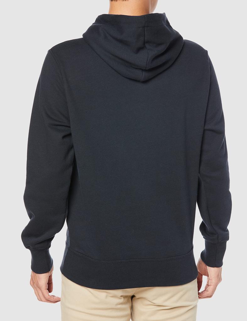 fleece hoodie with a logo and embroidered Long-sleeved one-point logo. C3-W101Z-370-XS