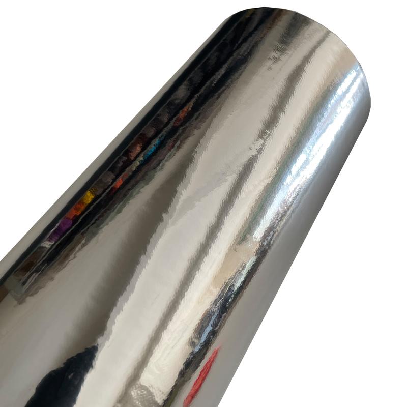 Pružná lesklá chromová zrcadlová vinylová fólie Wrap Film Roll Samolepicí Decal S odvzdušňovacími kanálky Bez bublin