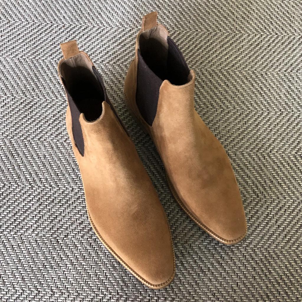 Joenshoe Lil Suede Chelsea Boots New Brick Brown