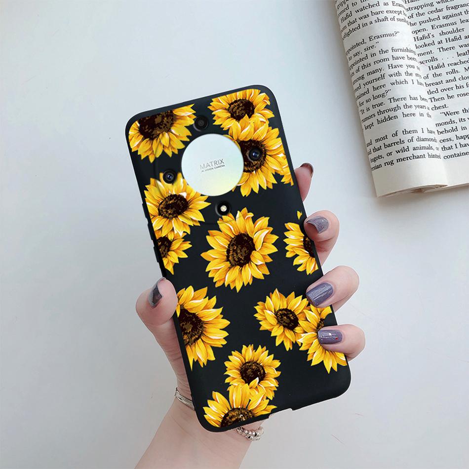 Case For Honor X9a X9b 5G Cover Silicone Soft Fashion Flower Back Shell Coque For Honor X9a X9b X9 a X 9 B 2023 Phone Case Funda