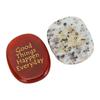 2pcs Polished Crystal Motivational Crystal Stone Thumb Stone Worry Stones Stress Relief