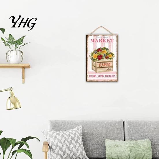 Porch Hanging Sign Summer Wooden Sign, Welcome Front Door Decor with Refresh Home Rope, Colorful Hanger for Seasonal Farmhouse Beach House Ready
