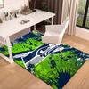 Seahawks Teamgeist Teppich für Büro, Stuhlunterlage, Dekorteppich Wohnzimmer Matte, Große Größe Fan Geschenke Weihnachtsgeschenke
