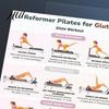 Efficient Pilates Workout 3Pcs Equipment Training Poster Set Full Body Core Strengthening Shaping Course Posture Chart Home Gym Exercise Guide