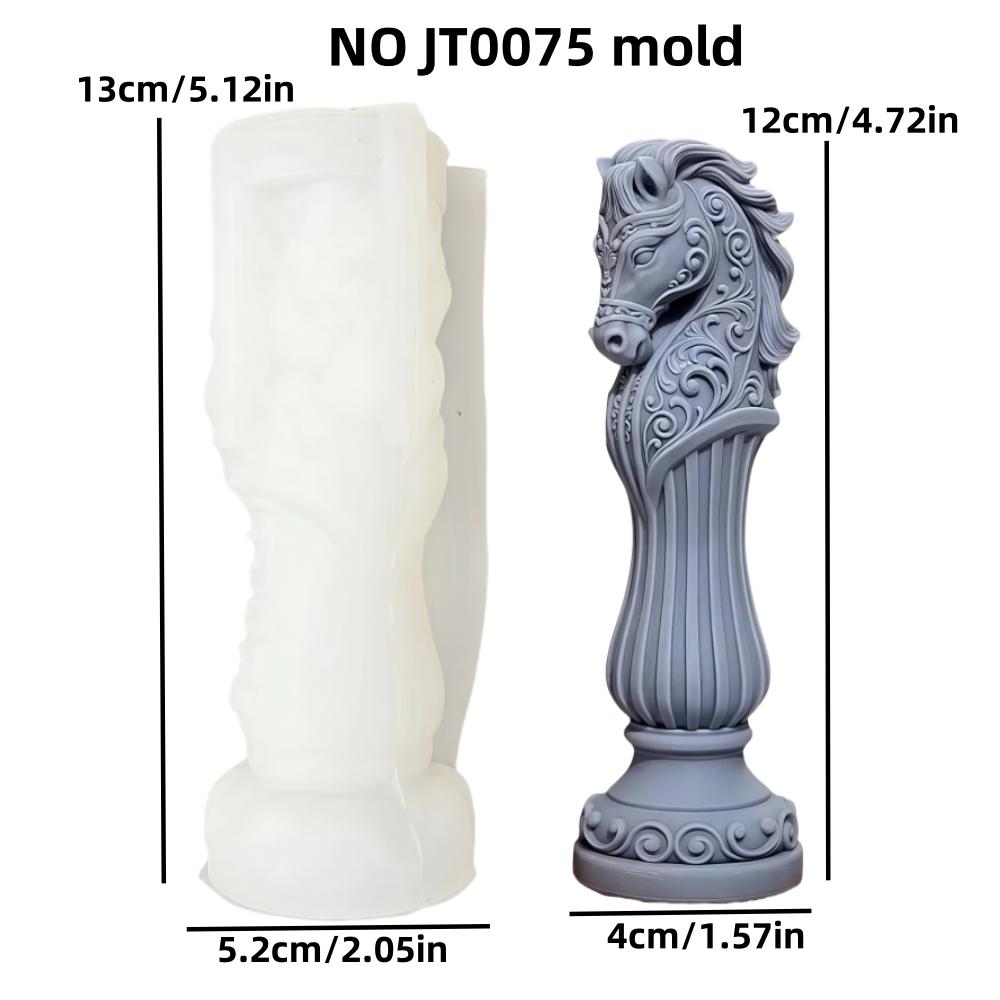 DIY Running horse candle silicone mold Running horse resin silicone mold Run horse concrete cement gypsum molds Christmas gift