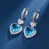 Zircon Hollow Star Stud Earrings for Women Classic Round Square Fashion Ear Cuffs