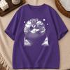 Y2k Funny Cat Meme T Shirt Clothing Anime Cartoon Cat Unisex Unisex Summer Tops Harajuku Tops Oneck Short Sleeve Tshirts