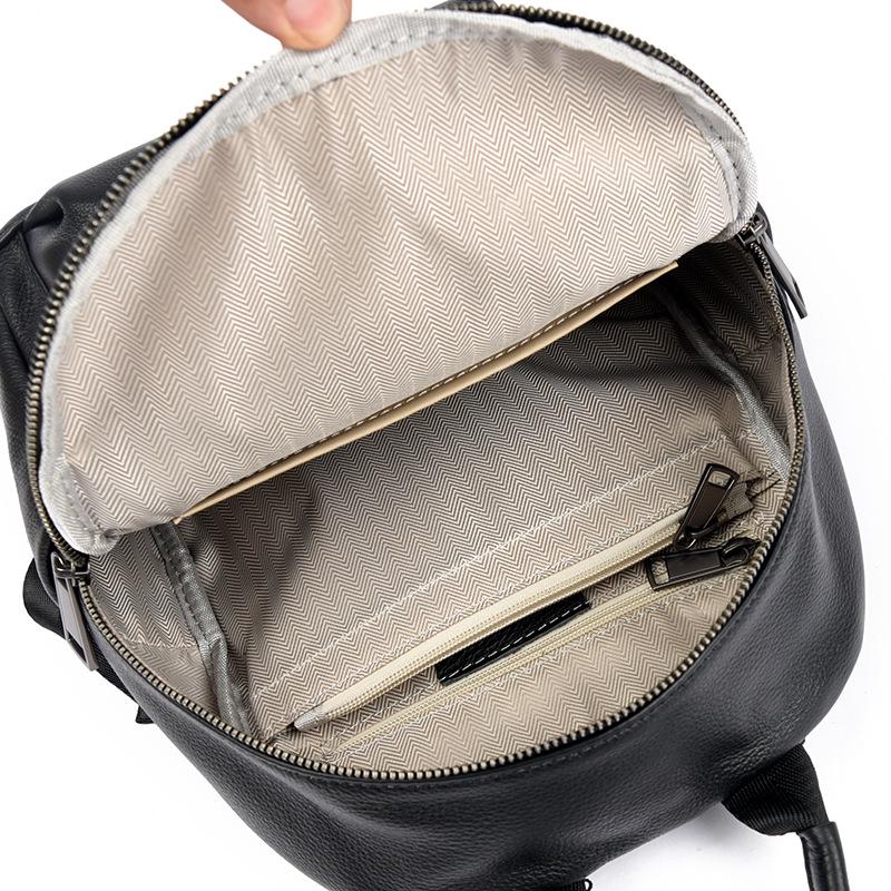 2025 High-End Women's Genuine Leather Backpack - Large Capacity, Soft Cowhide, Fashionable Travel Bag