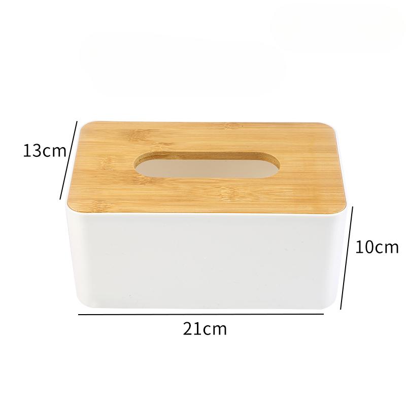 Modern Simple Tissue Box Home Daily Drawing Box Bamboo Plastic Durable Tissue Holder Restaurant Commercial
