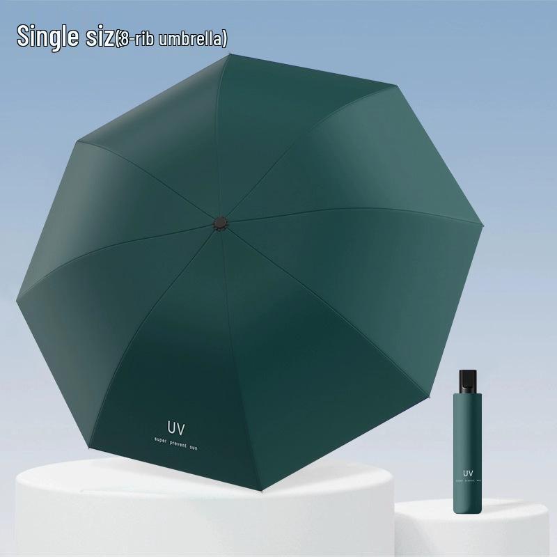 Twelve-Rib Thickened Reversible Umbrella - Large Folding Dual-Use for Rain & Sun Protection