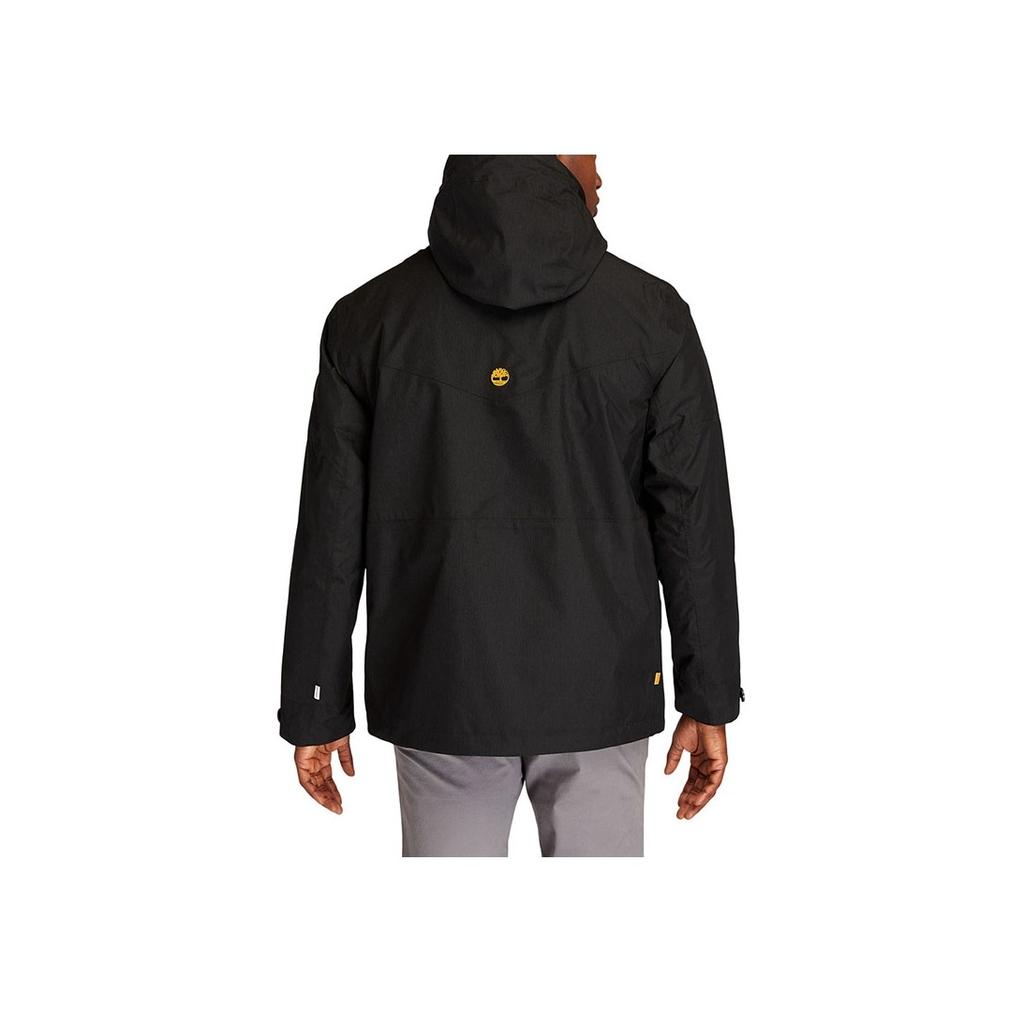 Timberland Outdoor Fleece Lined Three In One Hooded Logo Jacket Men Jacket Black A448C-001