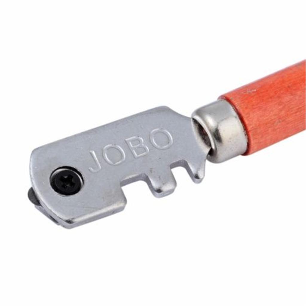 Multifunctional Portable Six-wheel Glass Cutter Round Handle High-strength Roller Mahogany Round Flat Cutting Tool Glass Knife