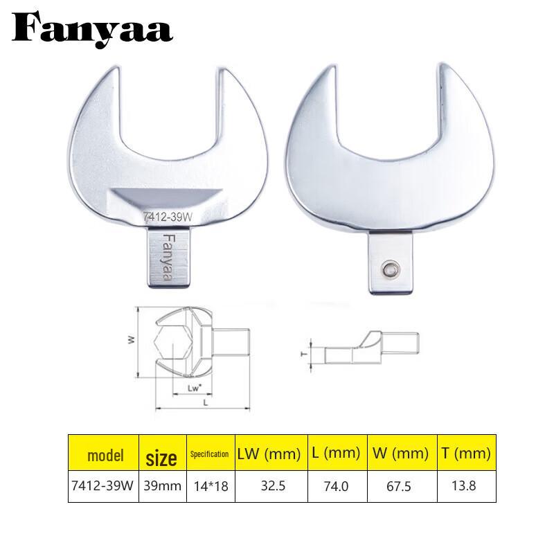 Clés dynamométriques Fanyaa Inserts à fourche