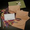 Envelope Europeu Retro de Papel Kraft com Fivela de Coração - Design de Alta Qualidade, Único com Página Interna