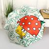 1pc Mushroom Hat Automatic Open/close Folding Umbrella, Compact Portable Travel Umbrella, Perfect Birthday/Christmas, Cute Umbrella, Durable