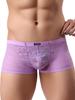 Sexy Boxer Soft Breathable Inner Low Rise 3D Sewing Underwear 6 Colors [iKingsky] Men's Men's (S,