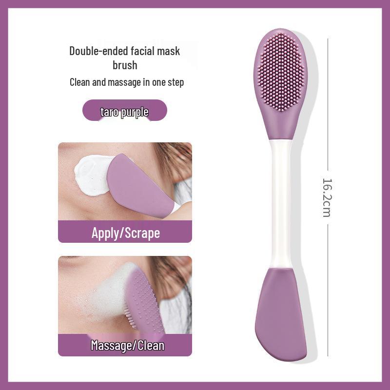GECOMO Dual-Head Silicone Face Brush for Pore and Mud Mask Application