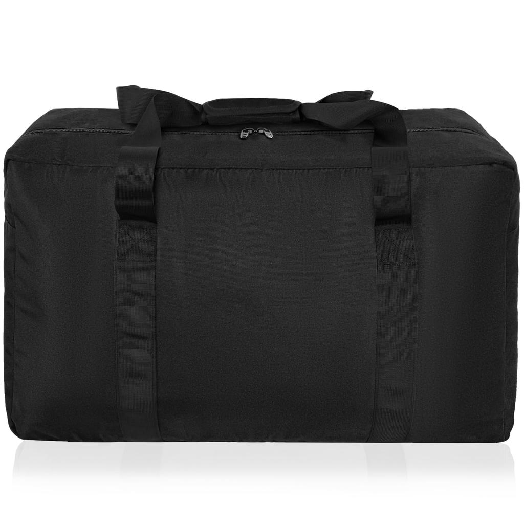 Negrew Boston Bag, Sports Bag, Tote, Waterproof, Large Capacity, Extra Large Storage, Multifunctional for Hospitalization and Moving (Black, 70L)