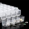 Pill Case  Rhinestone Organizer Nail Art Accessories Plastic Storage Box Beads Container