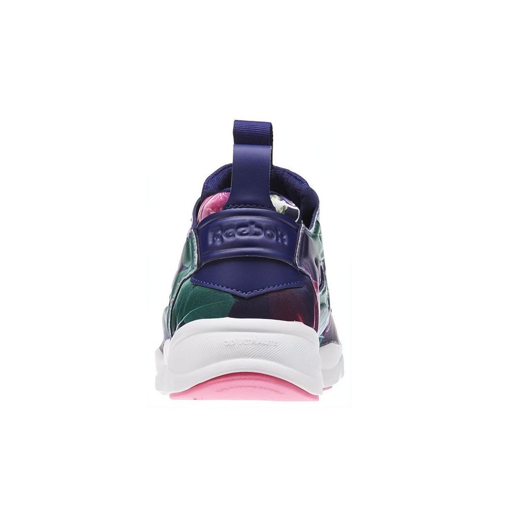 Reebok Furylite Graphic Low-Top Lifestyle Sneakers Women Sneakers Purple Green AQ9837