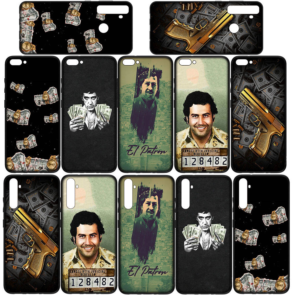 Phone Case for Samsung Galaxy S25 S23 S22 S24 Ultra FE A05 A06 A15 A16 A36 A37 A35 A54 A55 A56 A57 A25 A26 A53 S8 A17 Money Narcos Pablo Escobar Cover