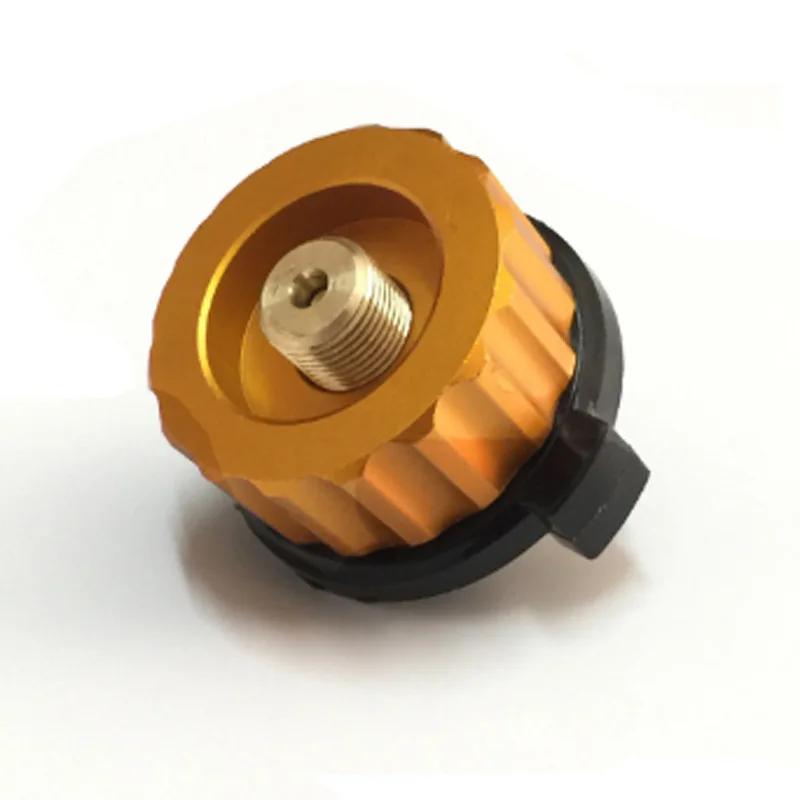 Outdoor Camping Stove Gas Tank Adapter Gas Burner Conversion Head Picnic Stove Propane Refill Adapter Converter Camping Supplies