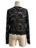 2025 Autumn/Winter Women's Elegant Long-Sleeve Lace Cardigan